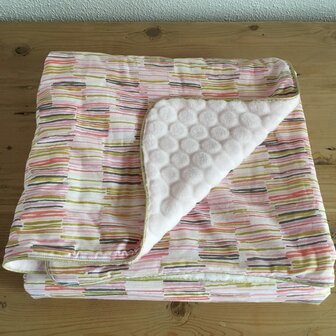 Baby dekentje Streepjes goud